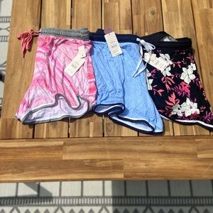 Three pairs of secret treasure pajama shorts